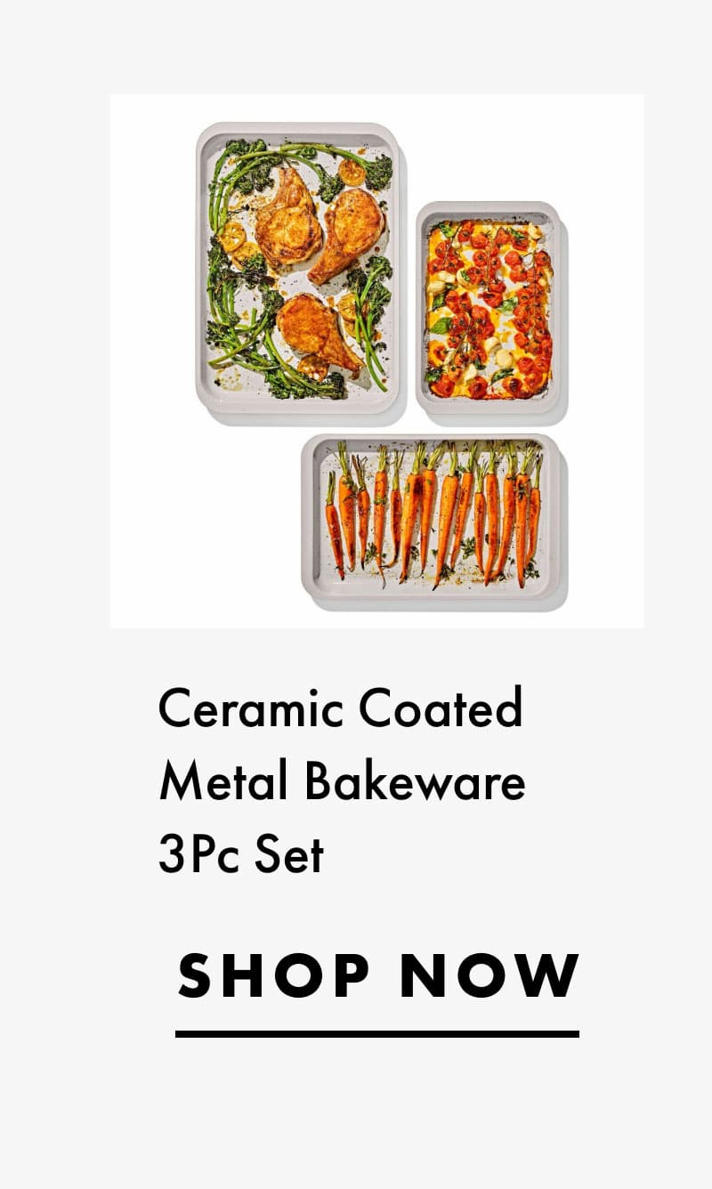 Ceramic Coated Metal Bakeware 3Pc Set | SHOP NOW