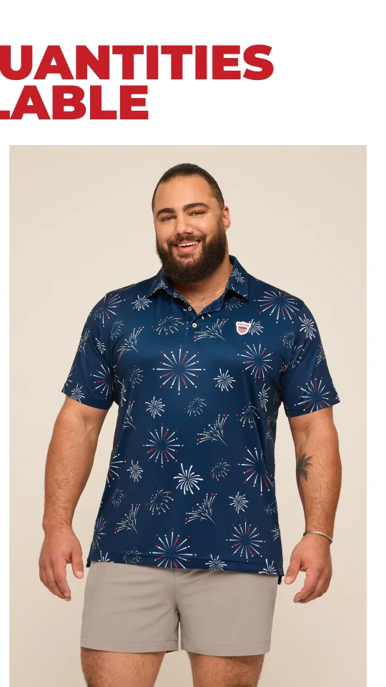 Team USA Performance Polo: The Rockets Rad Glare