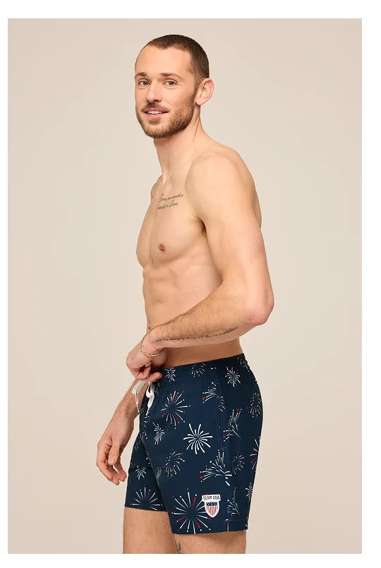 Lined Classic Swim Trunk: The Rockets Rad Glare 5.5"