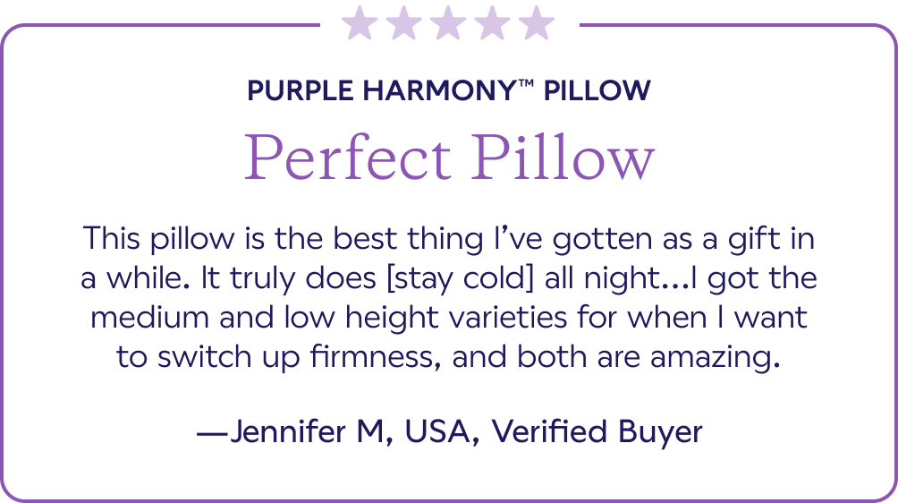 PURPLE HARMONY™ PILLOW. Perfect Pillow