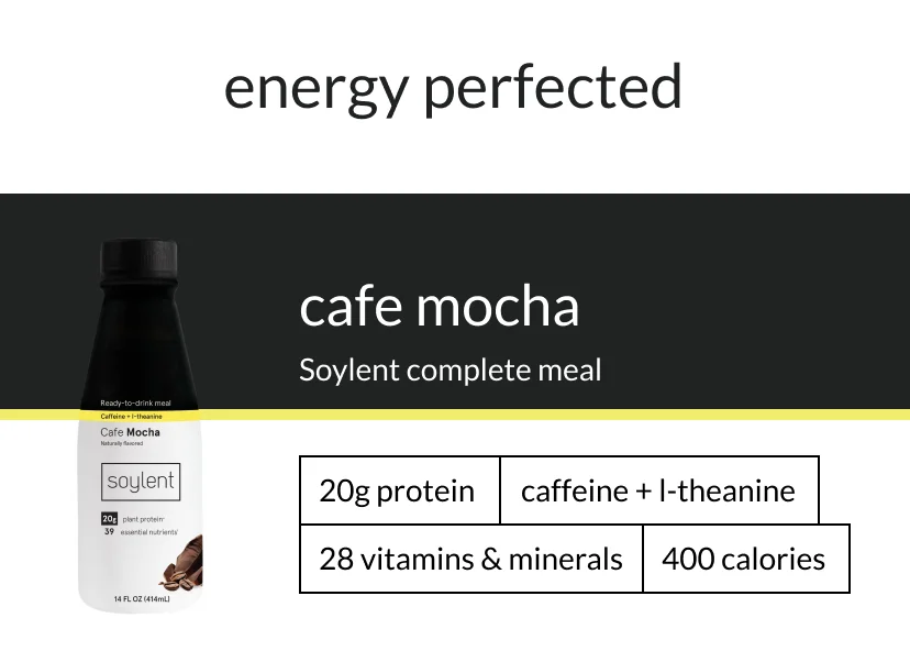 energy perfected. cafe mocha