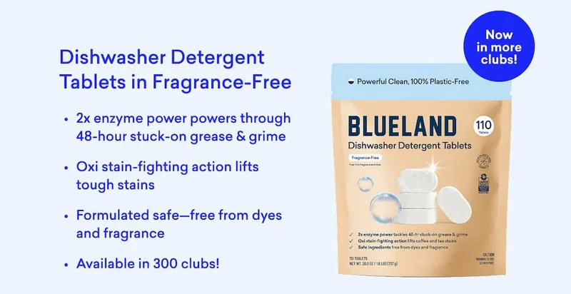 Dishwasher Tablets in Fragrance-Free