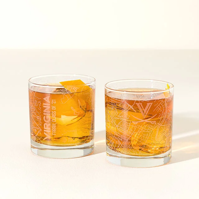 Your College Town Personalized Rocks Glass Set