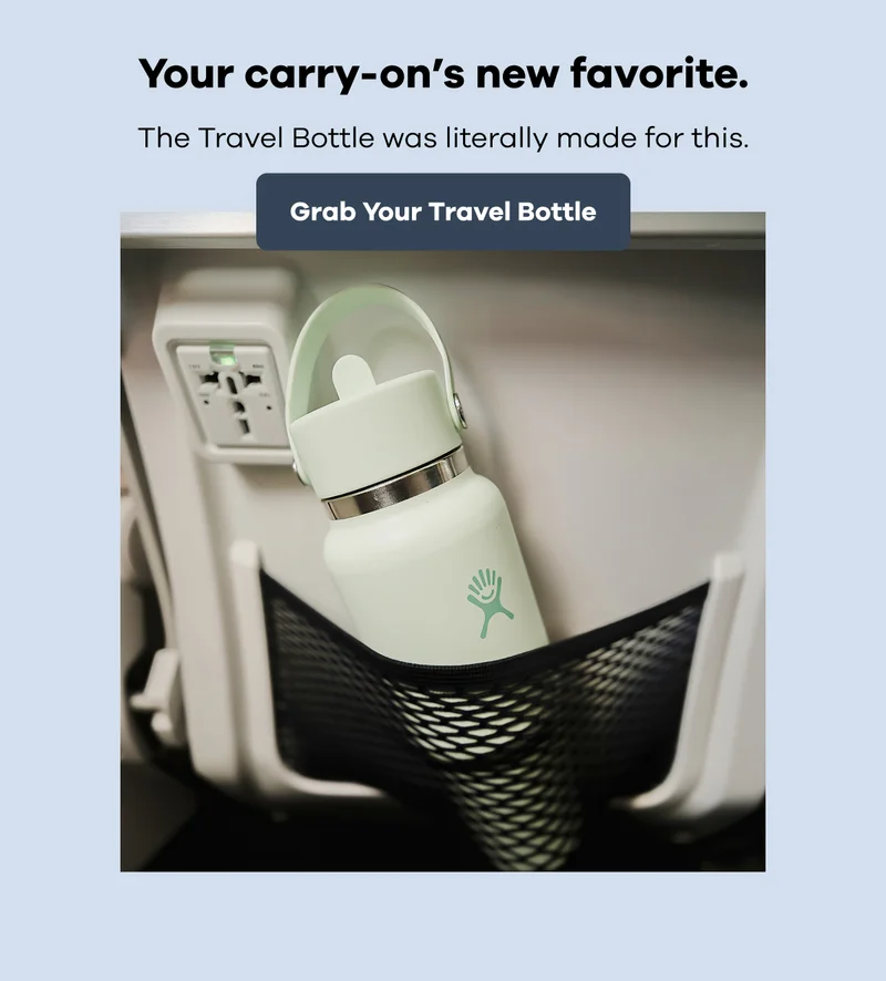 Your carry-on's new favorite. The Travel Bottle was literally made for this. | Grab Your Travel Bottle