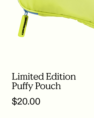 Merch - Puffy Pouch for $20
