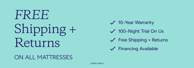 Free Shipping + Returns on All Mattresses