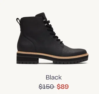 Wylder Black Water Resistant Leather Boot - Image