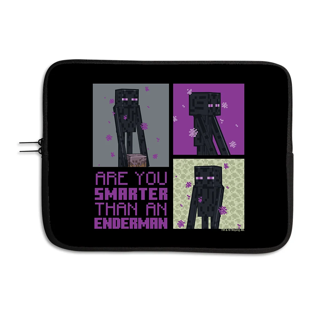 Image of Minecraft Are You Smarter Than an Enderman Laptop Sleeve Cover