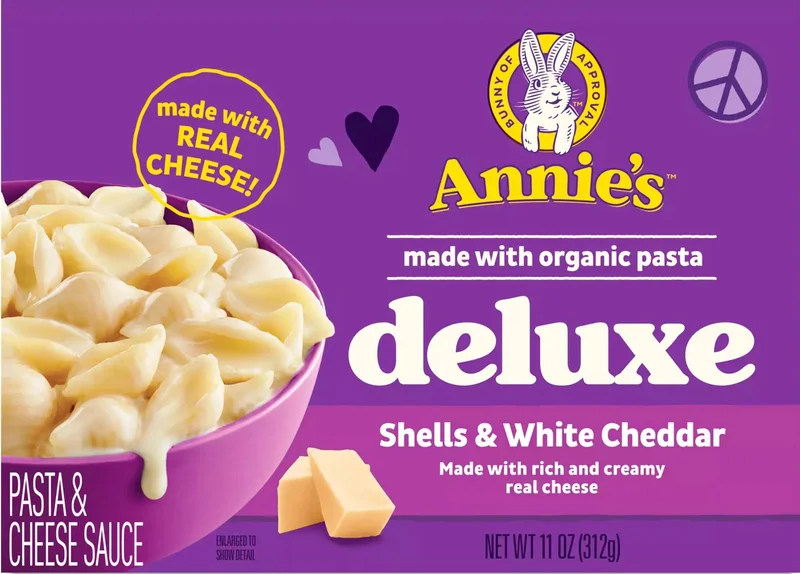 Image of Annie's Homegrown Deluxe Rich and Creamy Shells and White Cheddar Mac and Cheese