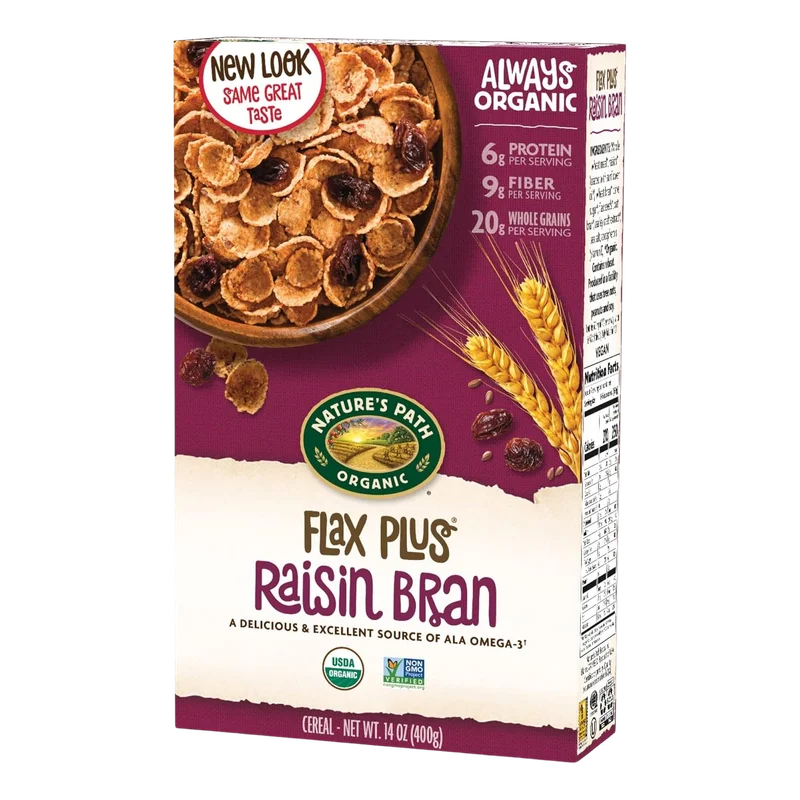 Image of Nature's Path Organic Flax Plus Raisin Bran Cereal