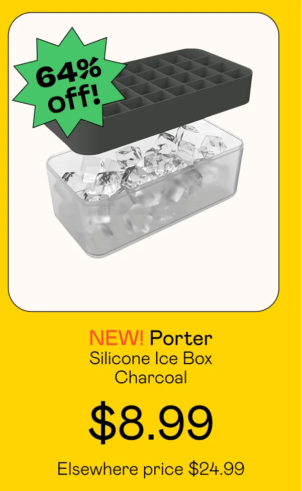 Silicone Ice Box - Charcoal
