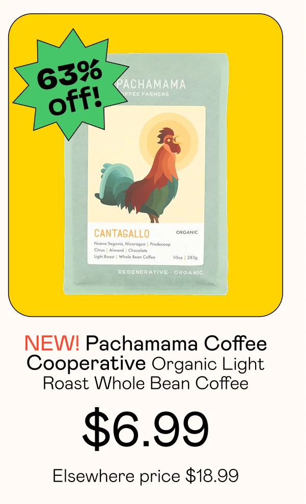 Cantagallo Organic Light Roast Whole Bean Coffee