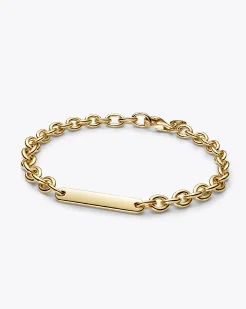 Engravable Bar Link Bracelet