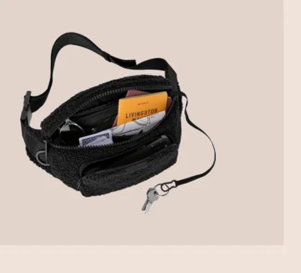 Dagne Dover Jax Large Fanny Pack - Shearling