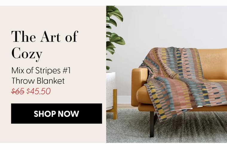 Mix of Stripes #1 Throw Blanket