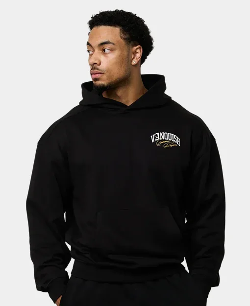 REGIME BLACK OVERSIZED HOODIE