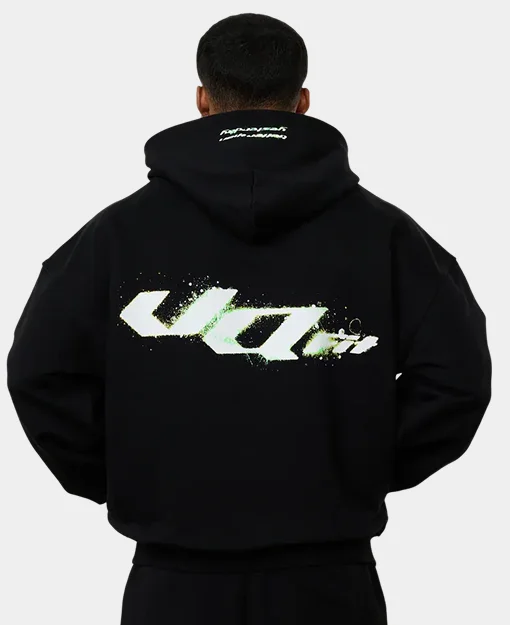 ACID BLACK OVERSIZED HOODIE