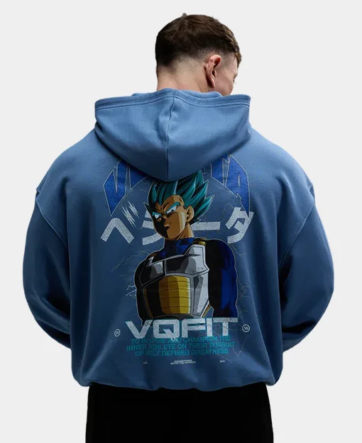 Vanquish DBS Vegeta SSGSS Blue Oversized Hoodie