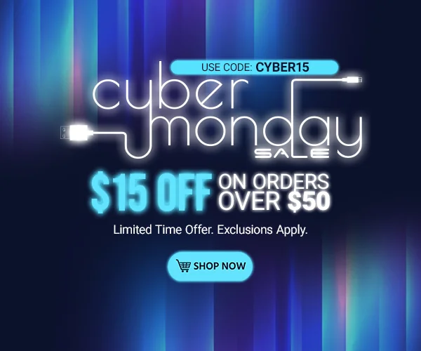Cyber Monday Sale $15 OFF on orders of $50+ Use code: discount code Limited Time Offer Exclusions Apply Shop Now