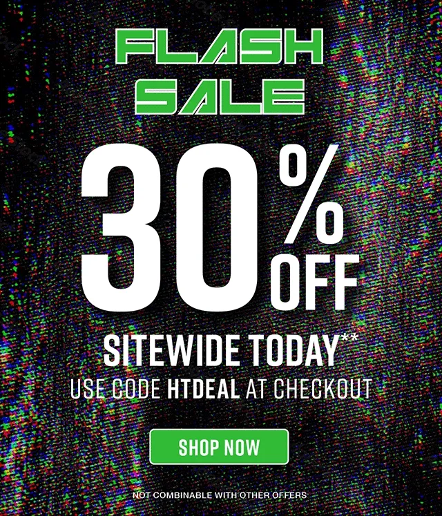 Flash Sale 30% Off Sitewide Today. Use Code discount code at Checkout. Not combinable with other offers. Shop Now