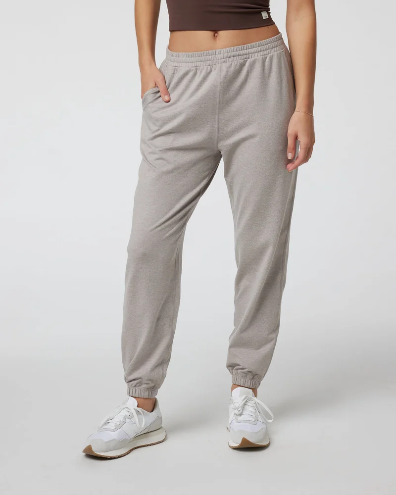 Image of Vuori Boyfriend Jogger Pants | Soft Pewter Heather | XXL