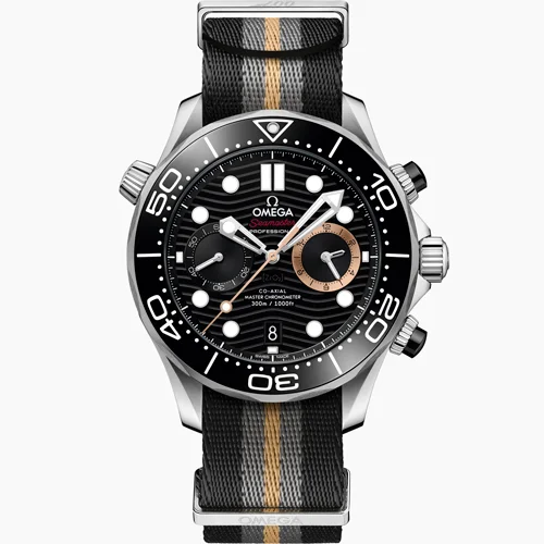 Seamaster Diver 300M 44 mm, steel on NATO strap
