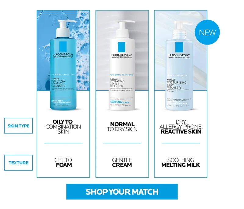 Find your Toleriane Cleanser that matches your skin type