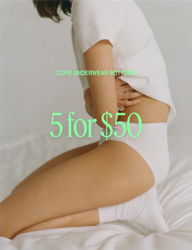 Core underwear bottoms 5 for $50