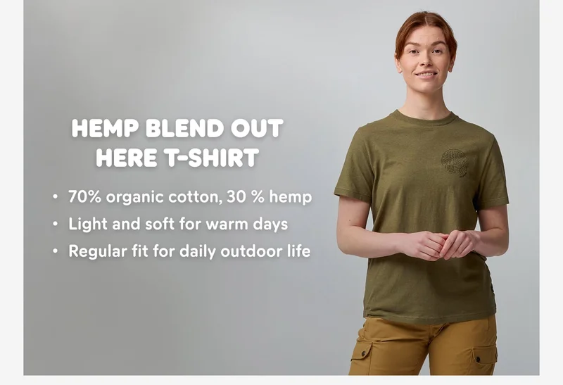Hemp Blend Out Here T-shirt W
