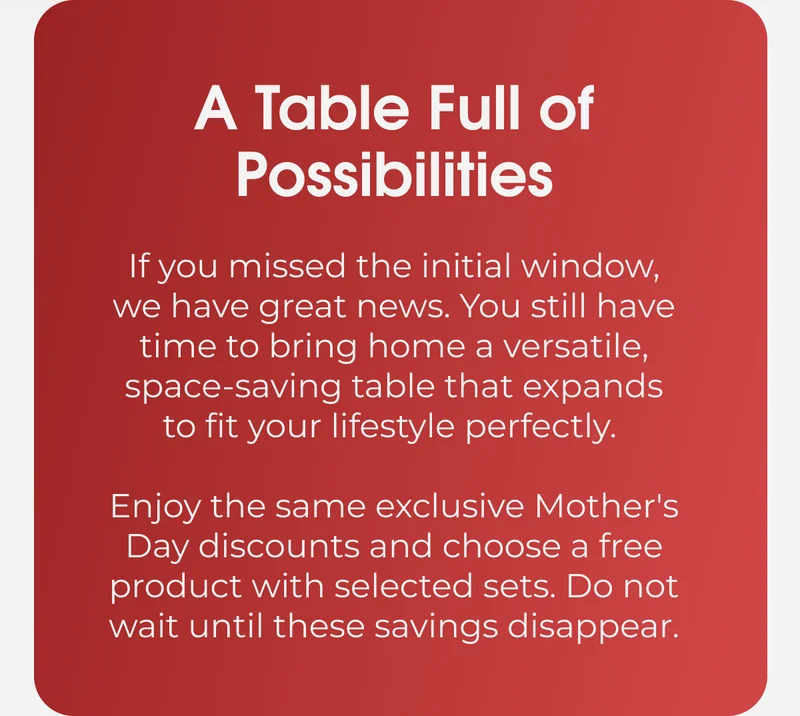 A Table Full of Possibilities