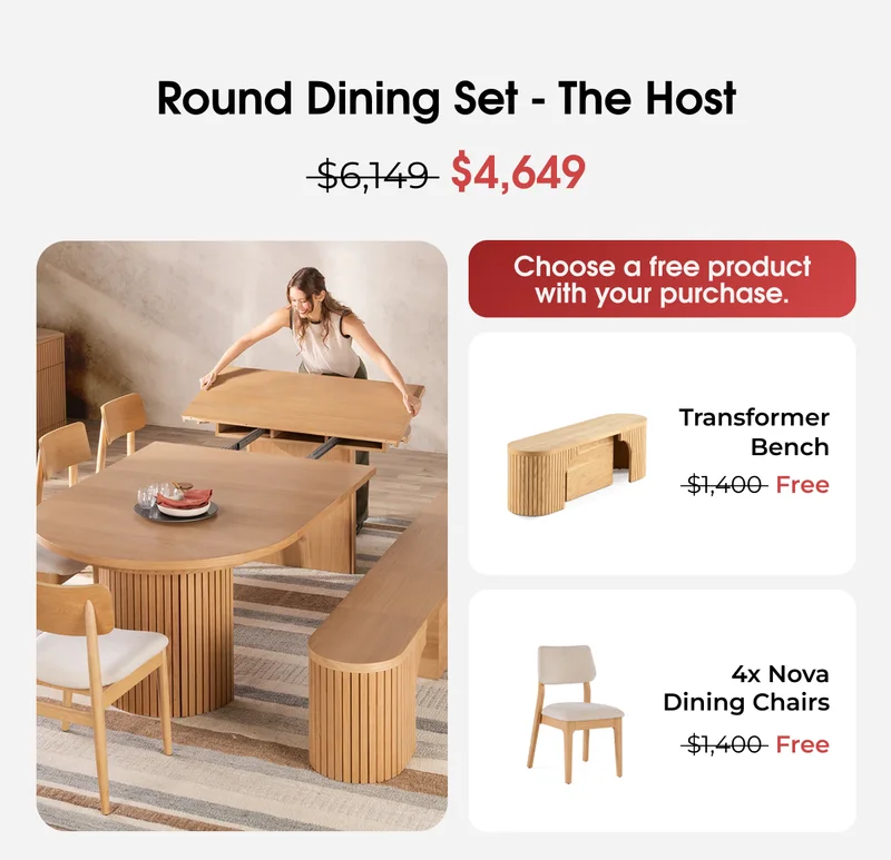 Round Dining Set - The Host