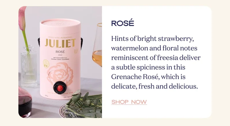 Rosé | Hints of bright strawberry, watermelon and floral notes reminiscent of freesia deliver a subtle spiciness in this Grenache Rosé, which is delicate, fresh and delicious. | Shop now