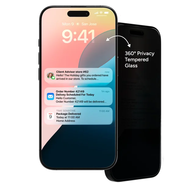 360 degree Privacy Tempered Glass