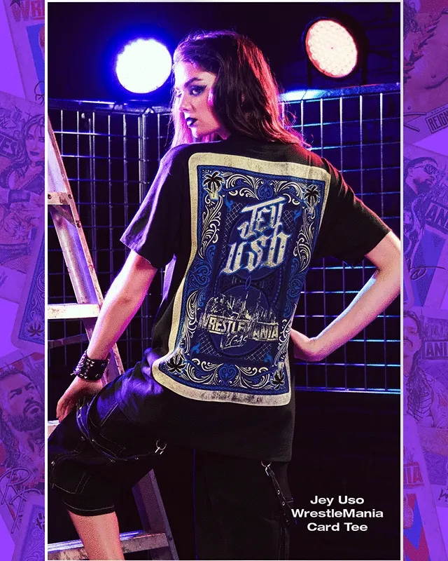 HT And Wrestlemania. Main Event Energy. Shop Now
