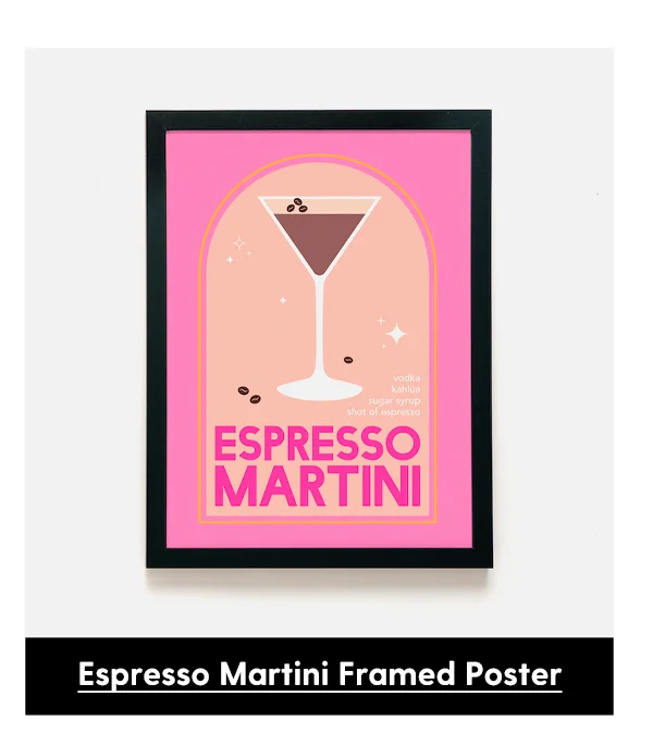Shop Espresso Martini Framed Poster