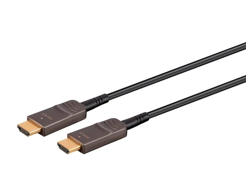 8K Ultra High Speed Fiber Optic HDMI Cable - 4K@120Hz, 48Gbps, HDR, VRR, 100ft, Black