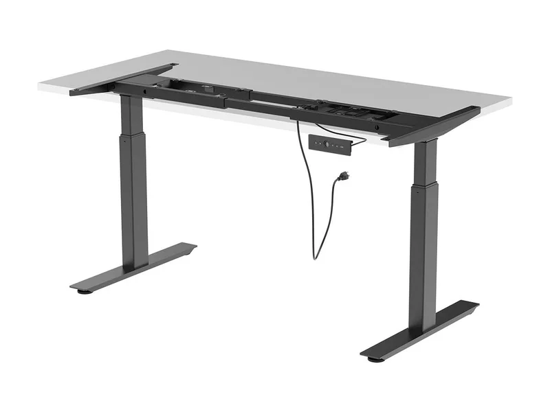 Height Adjustable Dual Motor Easy Assembly Fold-Out Sit-Stand Desk Frame