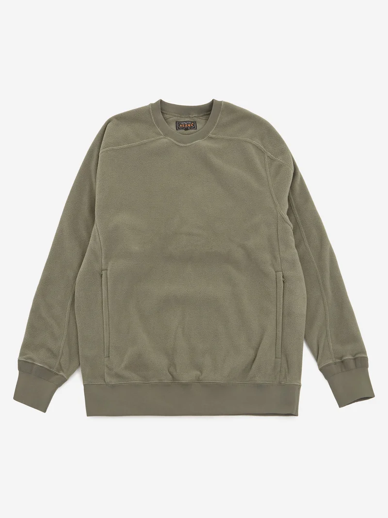 Image of Beams Plus MIL Crew Fleece - Olive