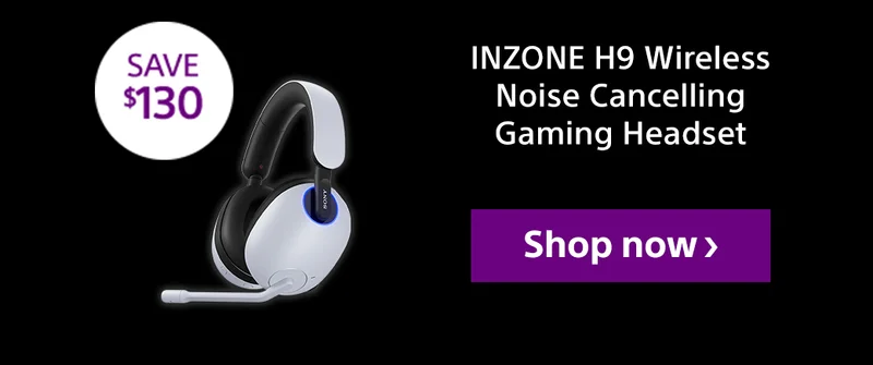 Save $130 | INZONE H9 Wireless Noise Cancelling Gaming Headset | Shop now