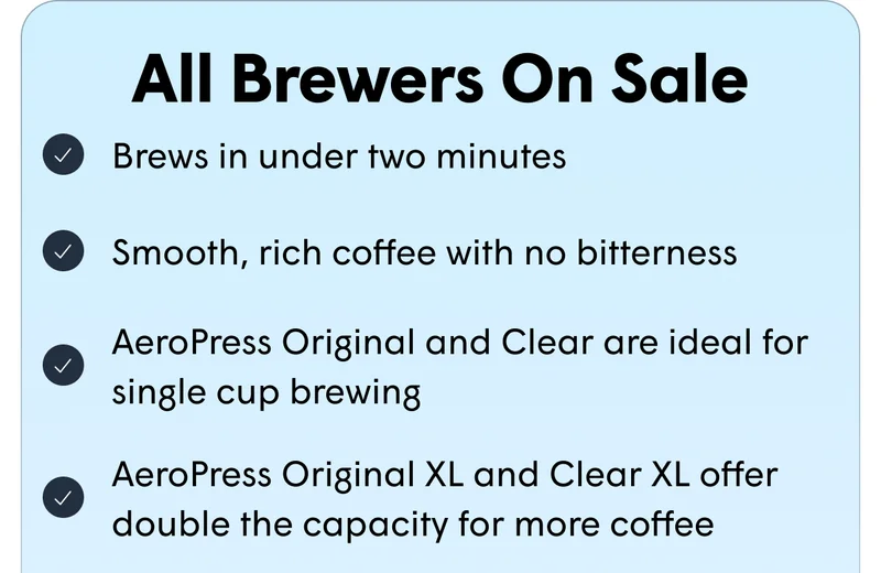All brewers on sale