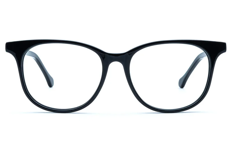 Image of Clear Lenses in Black