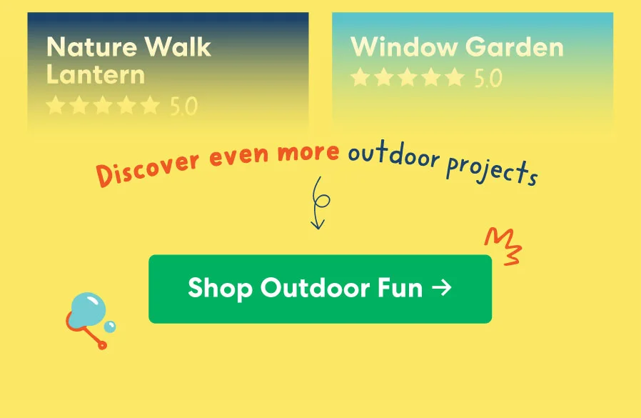 “Discover even more outdoor projects” with “Shop Outdoor Fun” button