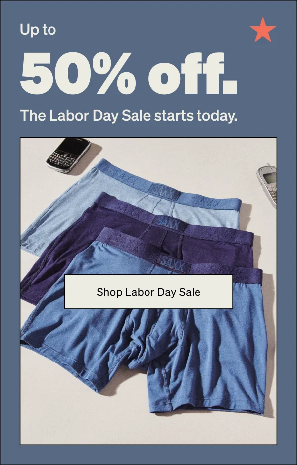 The Labor Day Sale starts today.