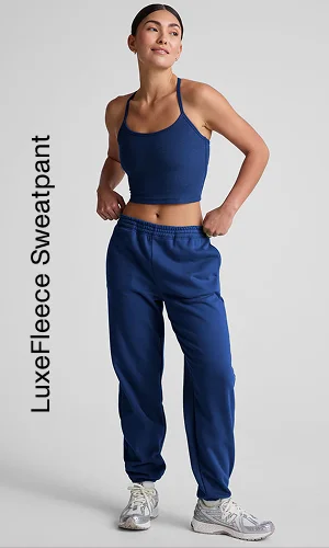 LuxeFleece Sweatpant in Marine Blue