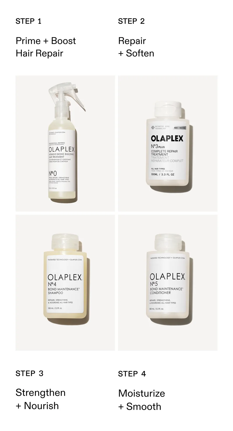Prime + Boost Hair Repair | Repair + Soften | Strengthen + Nourish | Moisturize + Smooth