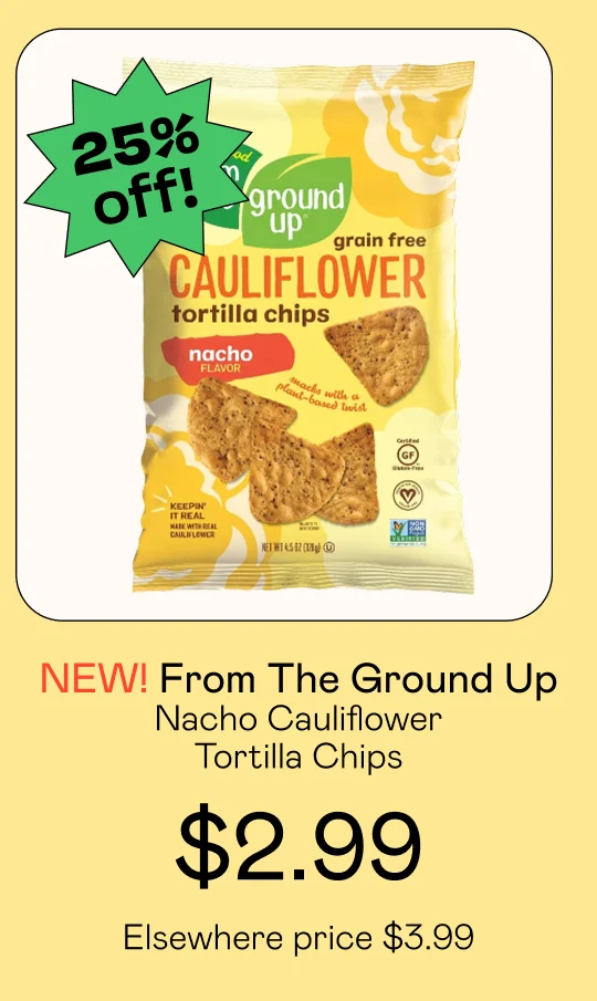 Nacho Cauliflower Tortilla Chips