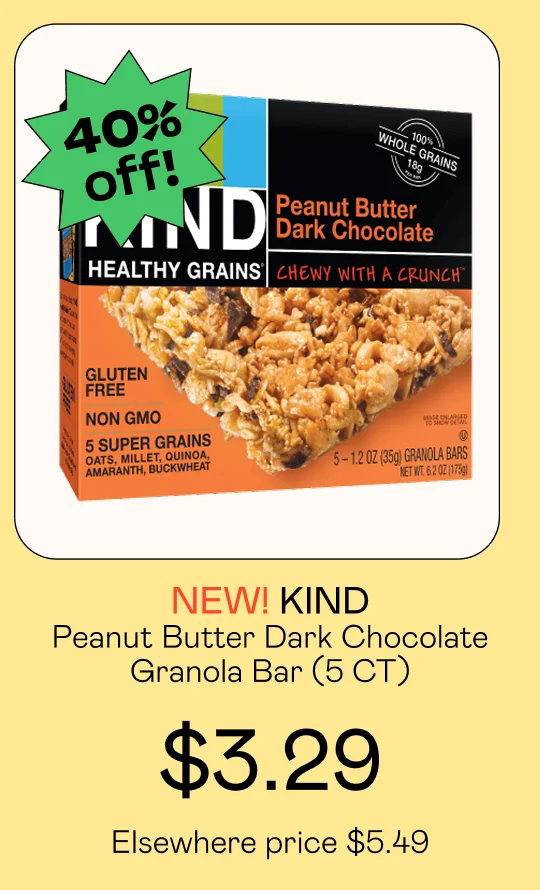 Peanut Butter Dark Chocolate Granola Bar (5 CT)