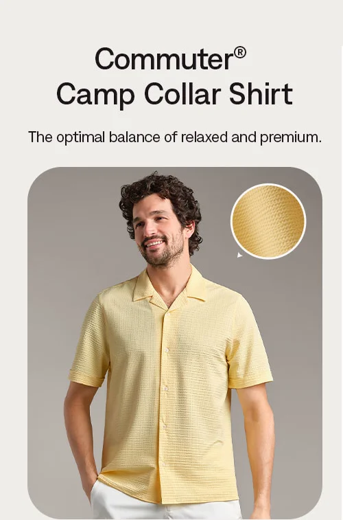 Commuter® Seersucker Camp Collar Shirt - Classic