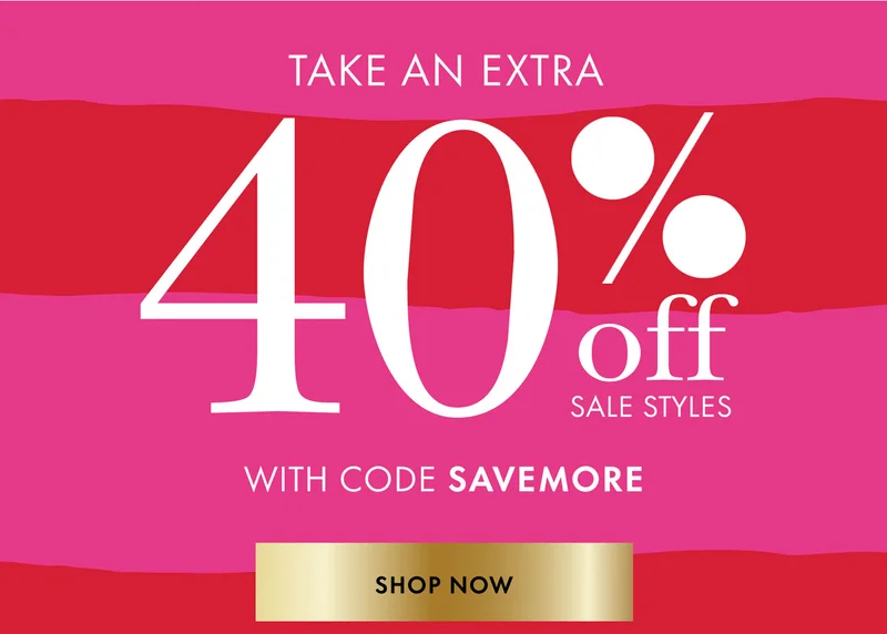 Take An Extra 40% Off Sale Styles With Code discount code