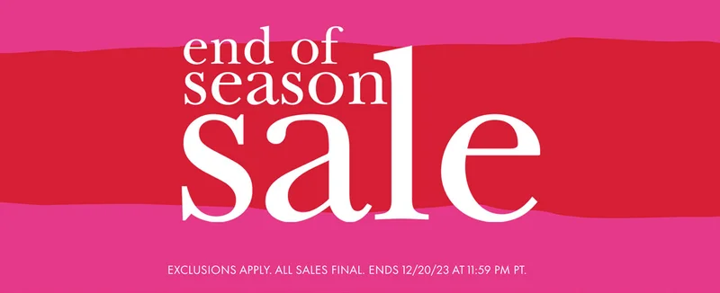 end of season sale